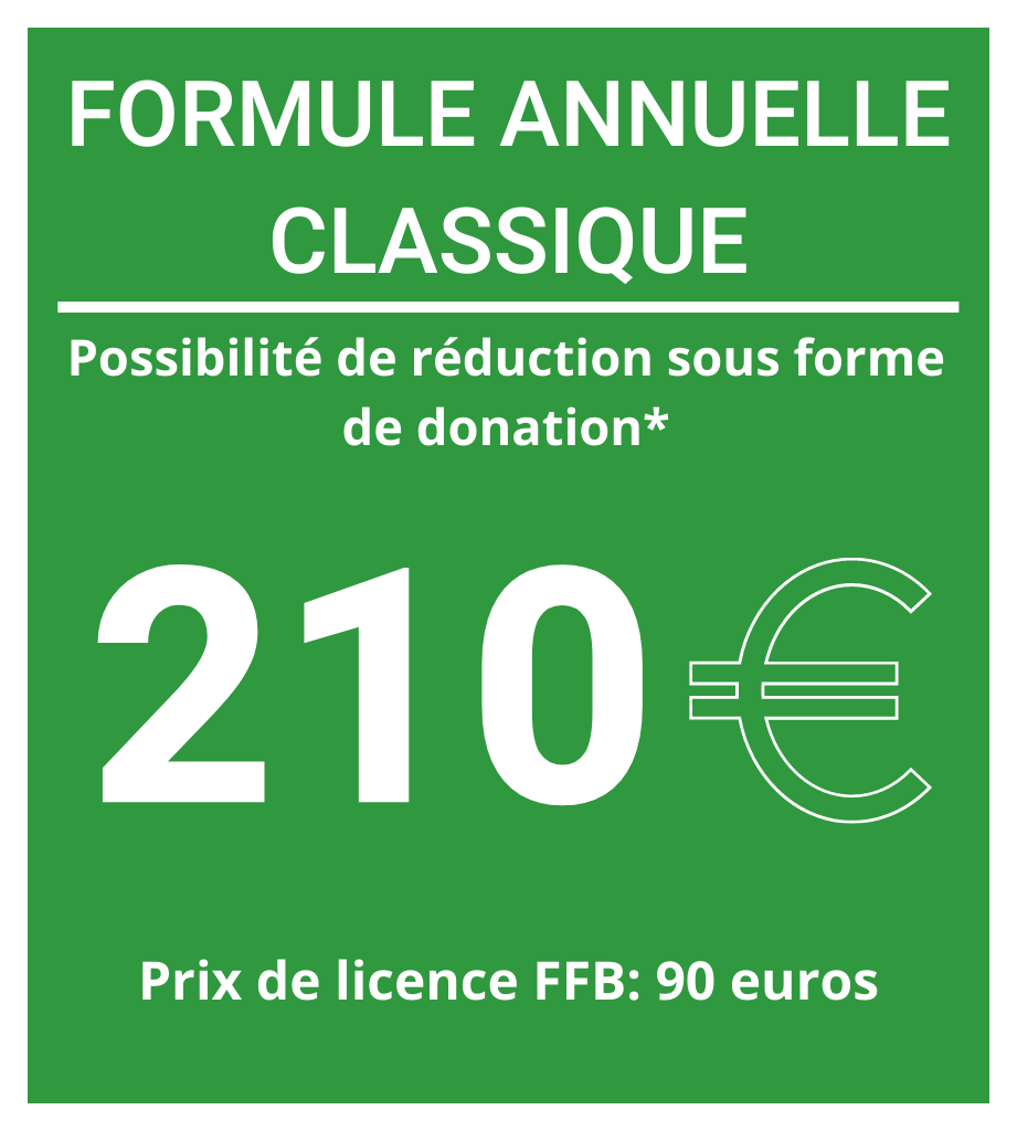 Nos tarifs formule classique