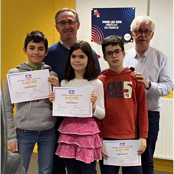 Elèves de l'école de billard diplômés